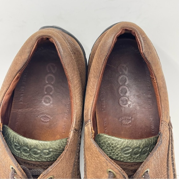 Ecco Fusion II Moc Toe Shoes Mens 10 EU 44 Brown Leather Lace Up Oxfords Casual main image 12